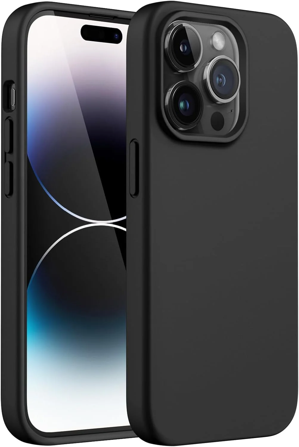 PROTECT  iPhone 15 Pro Silicon Phone Case, Magsafe, Protective, Anti Scratch, Black, SMIP15PBLK