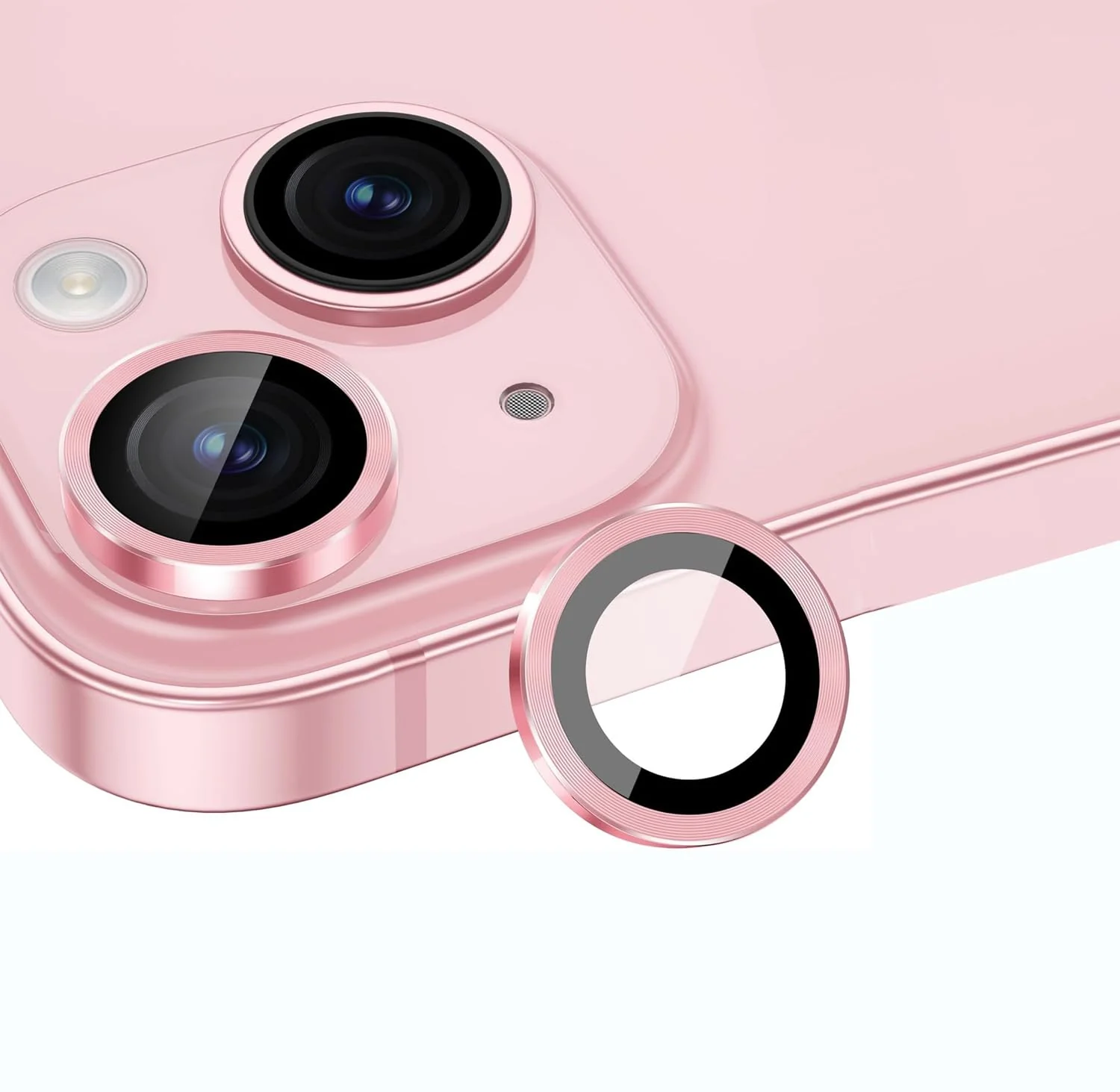 PROTECT iPhone 15 Pro Xzoom Lens Protector, Sapphire Glass, Alloy Material, Ultra Clear, Premium Finish, Pink, XIP15PNK