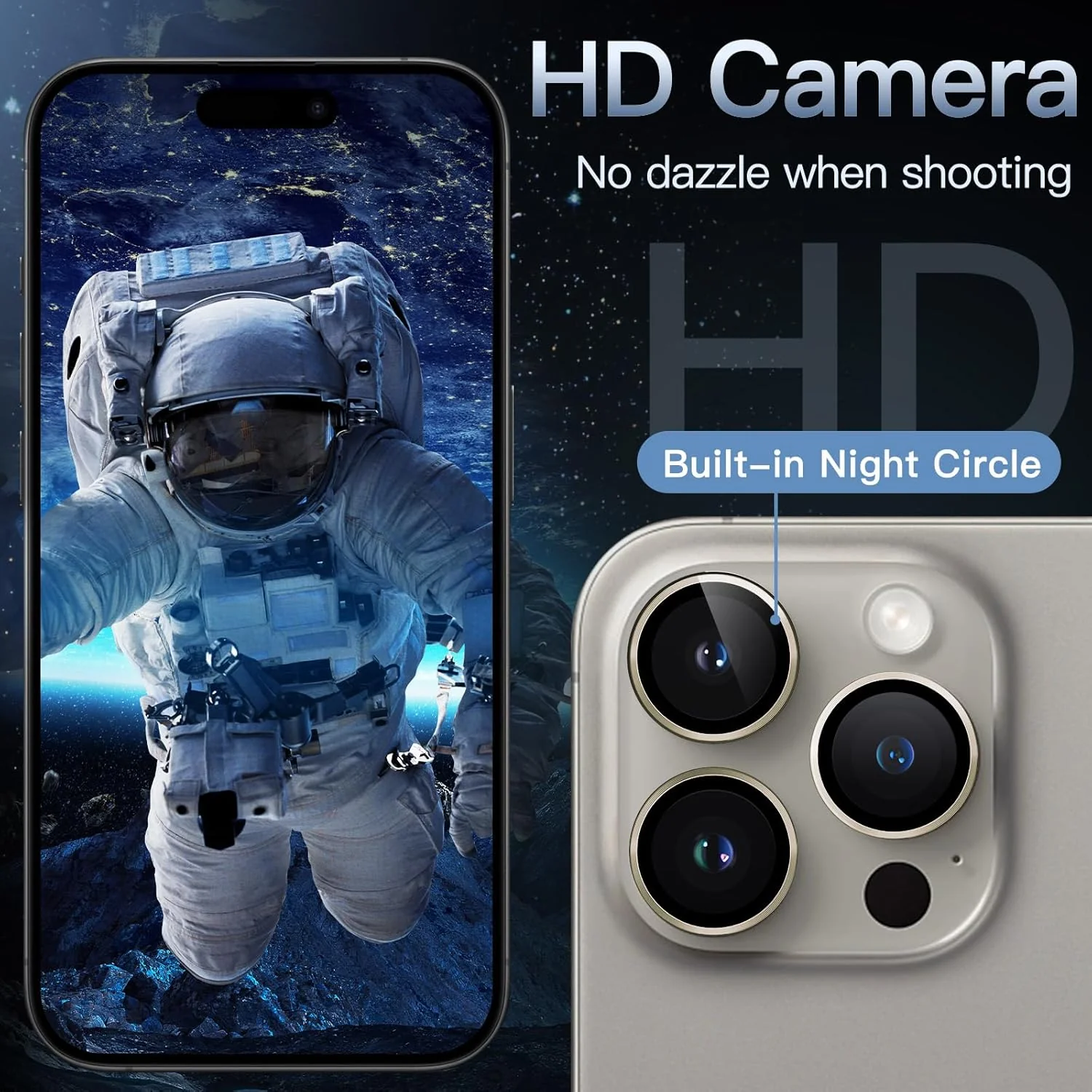 PROTECT iPhone 15 Pro Xzoom Lens Protector, Sapphire Glass, Alloy Material, Ultra Clear, Premium Finish, Platinum, XIP15PPLT - Image 4
