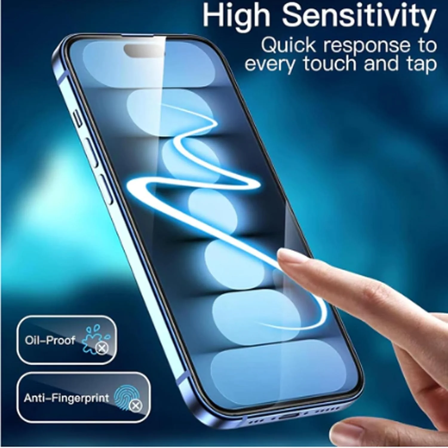 PROTECT iPhone 16 ESD Screen Protector, Anti Dust, 9D, Tempered Glass, Clear, CIP16 - Image 3