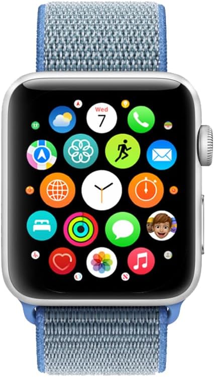 PROTECT Nylon Band Watch Strap, For Apple Watch, 42/44/45mm, Blue, NWS42BLU - Image 3