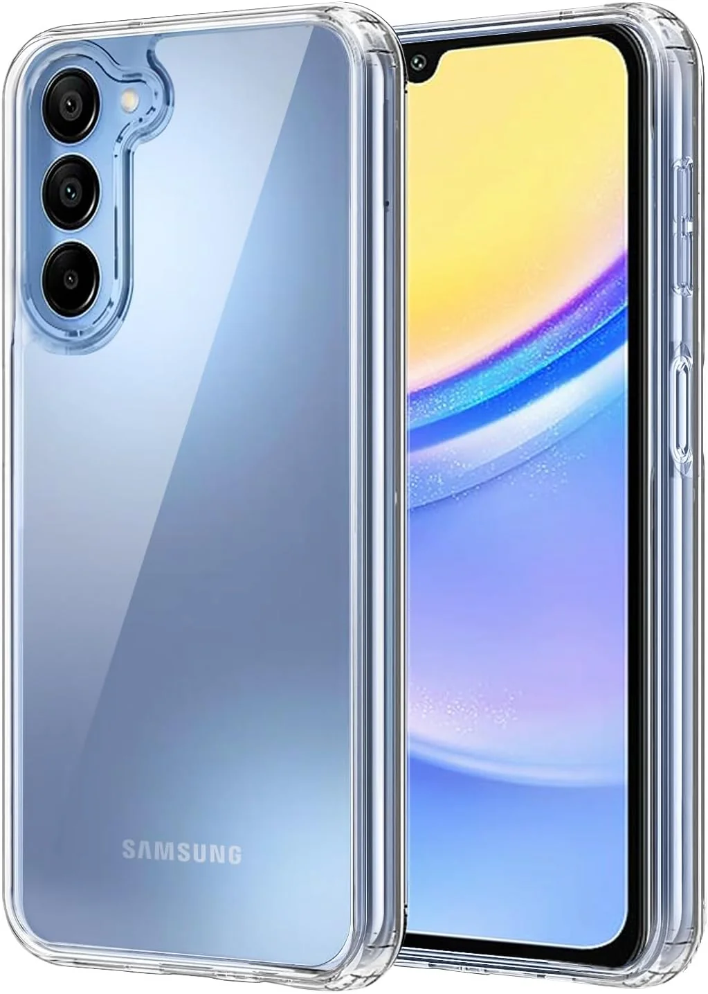 PROTECT  Samsung A15 Lucid Phone Case, Anti Scratch, Bundle, Screen Protector included, Protective, Clear, LSAMA15