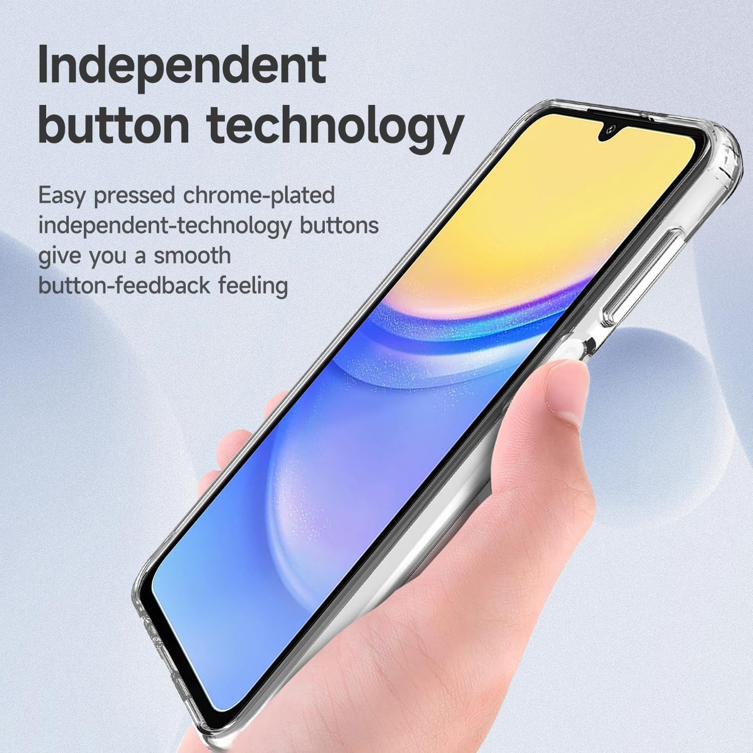 PROTECT  Samsung A15 Lucid Phone Case, Anti Scratch, Bundle, Screen Protector included, Protective, Clear, LSAMA15 - Image 4