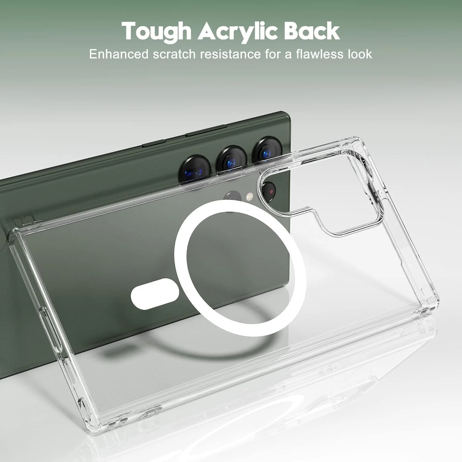 PROTECT Samsung S24 Ultra Magnetic Phone Case, Anti Scratch, Bundle, Hydrogel Screen Protector Included, Protective, Clear, MSAMS24U - Image 5