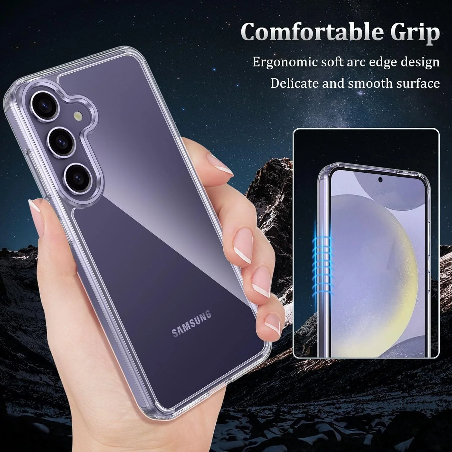 PROTECT  Samsung S25 Plus Lucid Phone Case, Anti Scratch, Transparent, Protective, Clear, LSAMS25P - Image 4