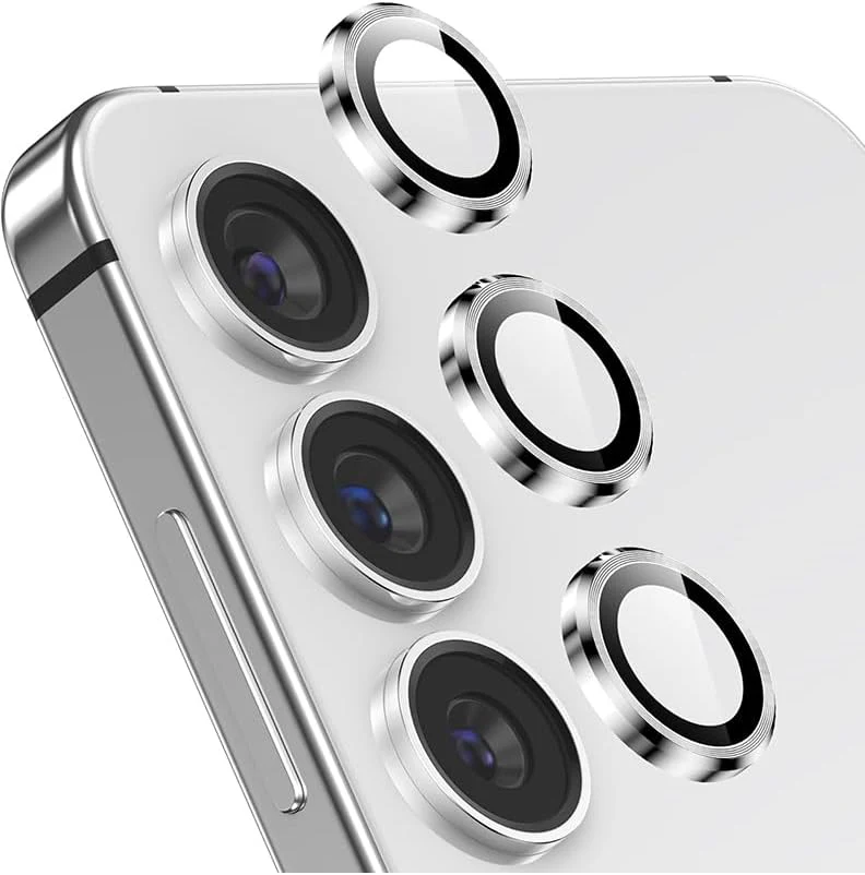 PROTECT Samsung S25 Plus Xzoom Lens Protector, Sapphire Glass, Alloy Material, Ultra Clear, Premium Finish, Silver, XSMS25PSLV