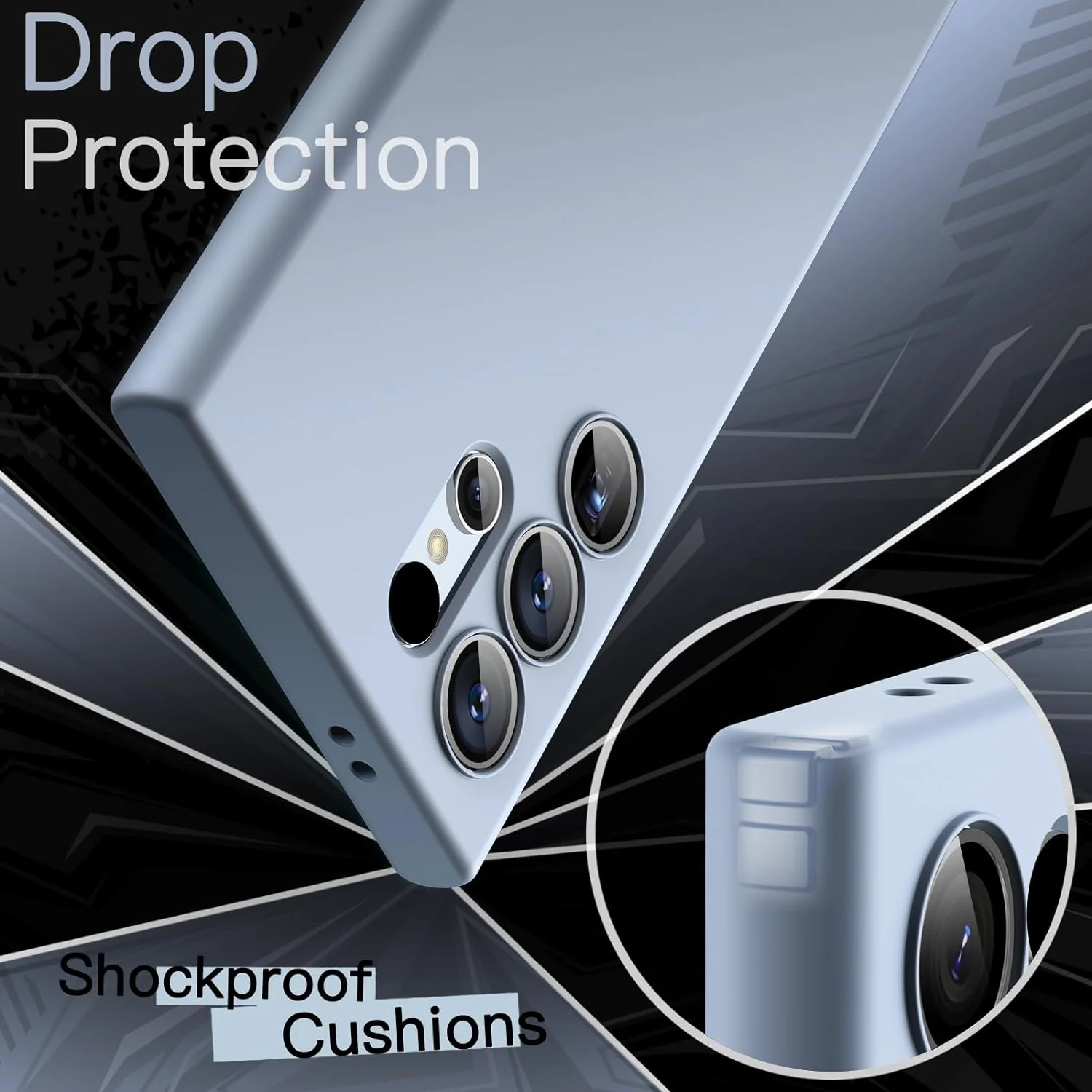 PROTECT  Samsung S25 Ultra Silicon Phone Case, Magnetic, Protective, Anti Scratch, Blue, SMS25UBLU - Image 3