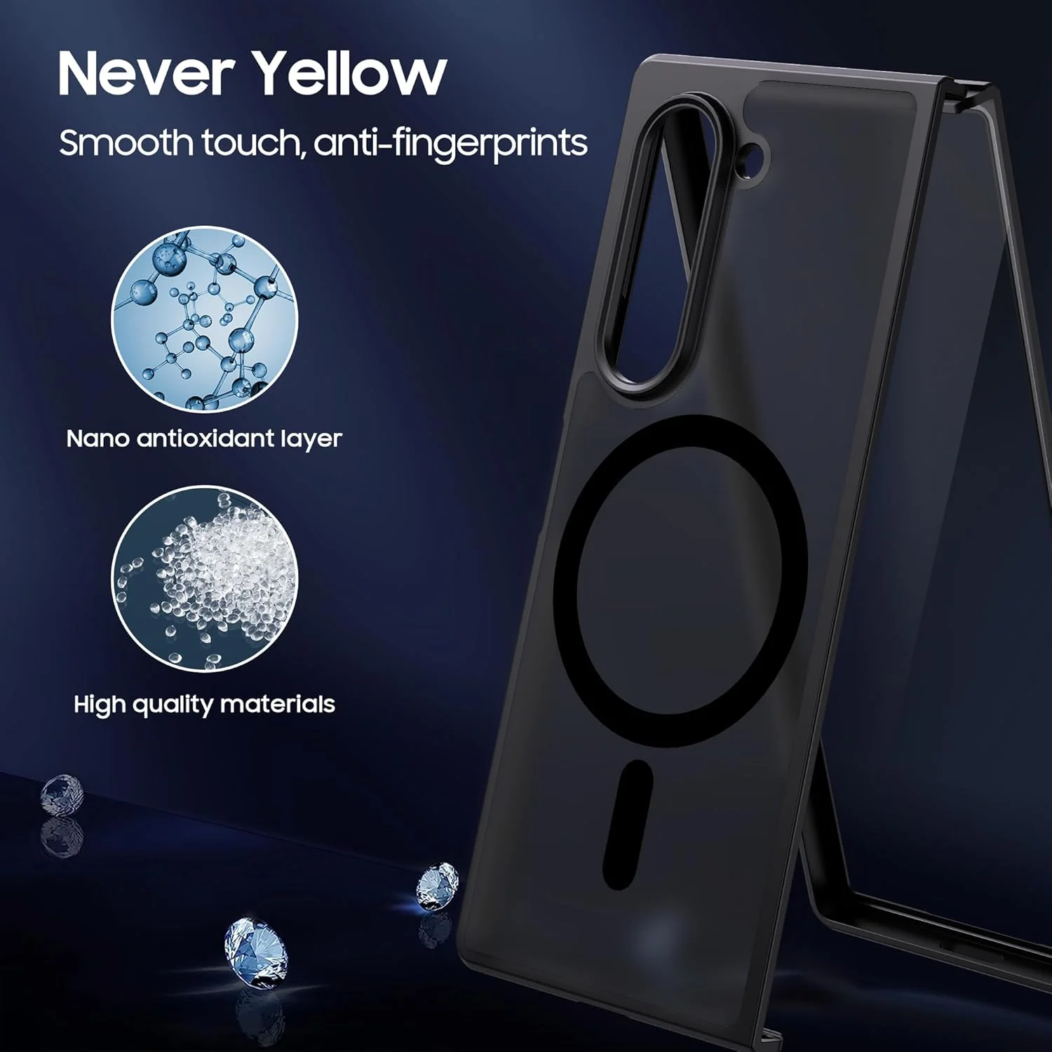PROTECT  Samsung Z FOLD 6 Fume Phone Case, Magnetic, Black, FMSFLD6BLK - Image 3