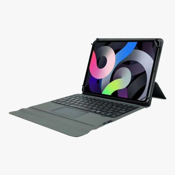 PROTECT  Universal Adjustable Tablet Keyboard, 7-11 inch, Trifold Stand, Pen Slot, Backlit, Grey, WR200
