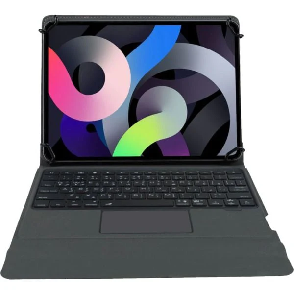 PROTECT  Universal Adjustable Tablet Keyboard, 7-11 inch, Trifold Stand, Pen Slot, Backlit, Grey, WR200 - Image 5
