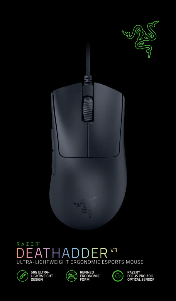 RAZER DEATHADDER V3 MOUSE - Image 2