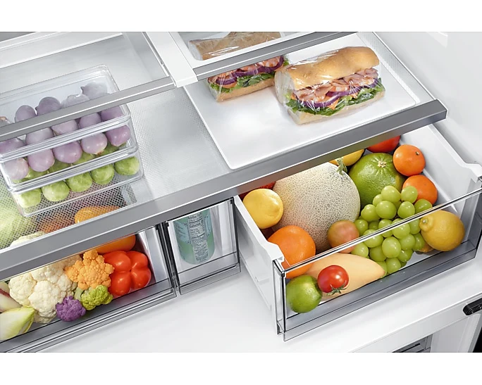 Samsung Bespoke T Style French Door Refrigerator, 602L, Black, RF65DG90BEB1AE - Image 7