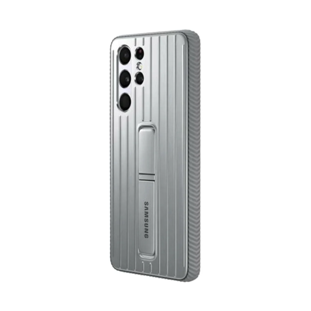 Samsung Protective Stand Cover for Galaxy S21 Ultra Grey - Image 4