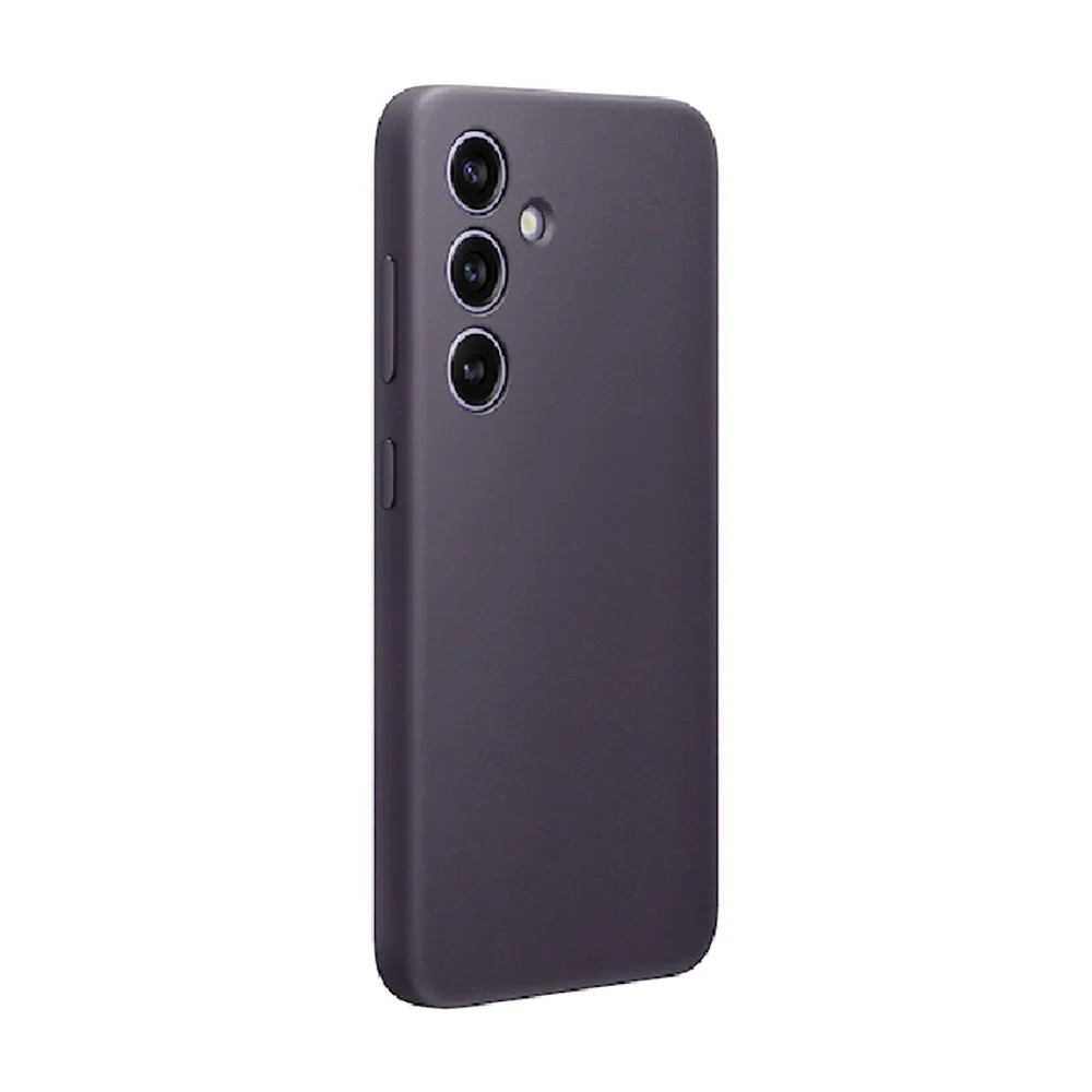 Samsung Vegan Leather Case for Galaxy S24 Dark Violet - Image 4