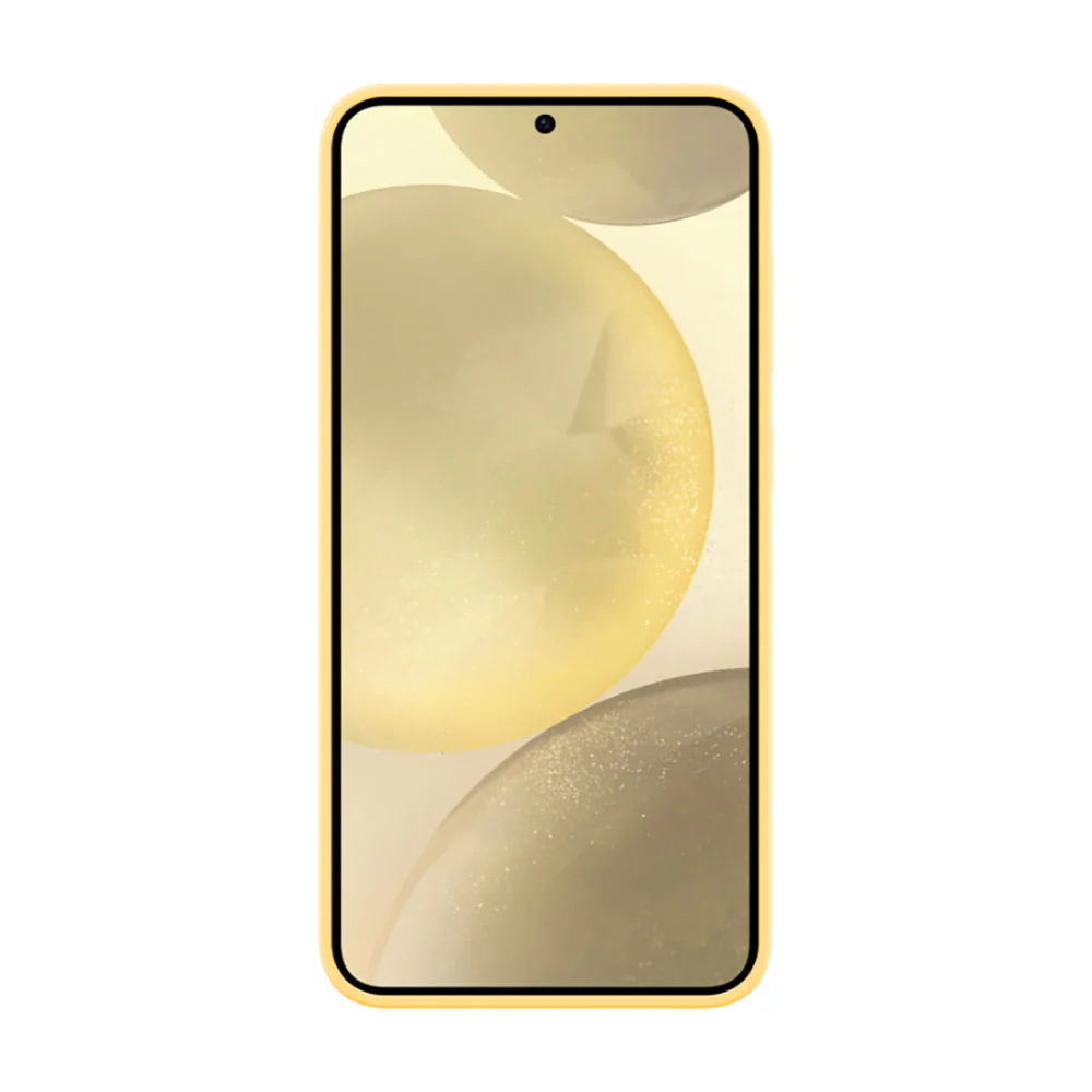Silicone Case Cover for Samsung Galaxy S24 Plus Yellow - Image 4