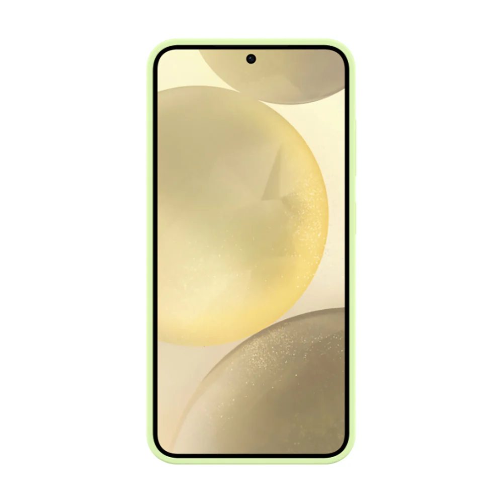Silicone Case Cover for Samsung Galaxy S24 Lime - Image 3