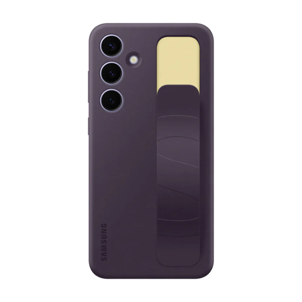 Standing Grip Case Cover for Samsung Galaxy S24 Plus Dark Violet - Image 3