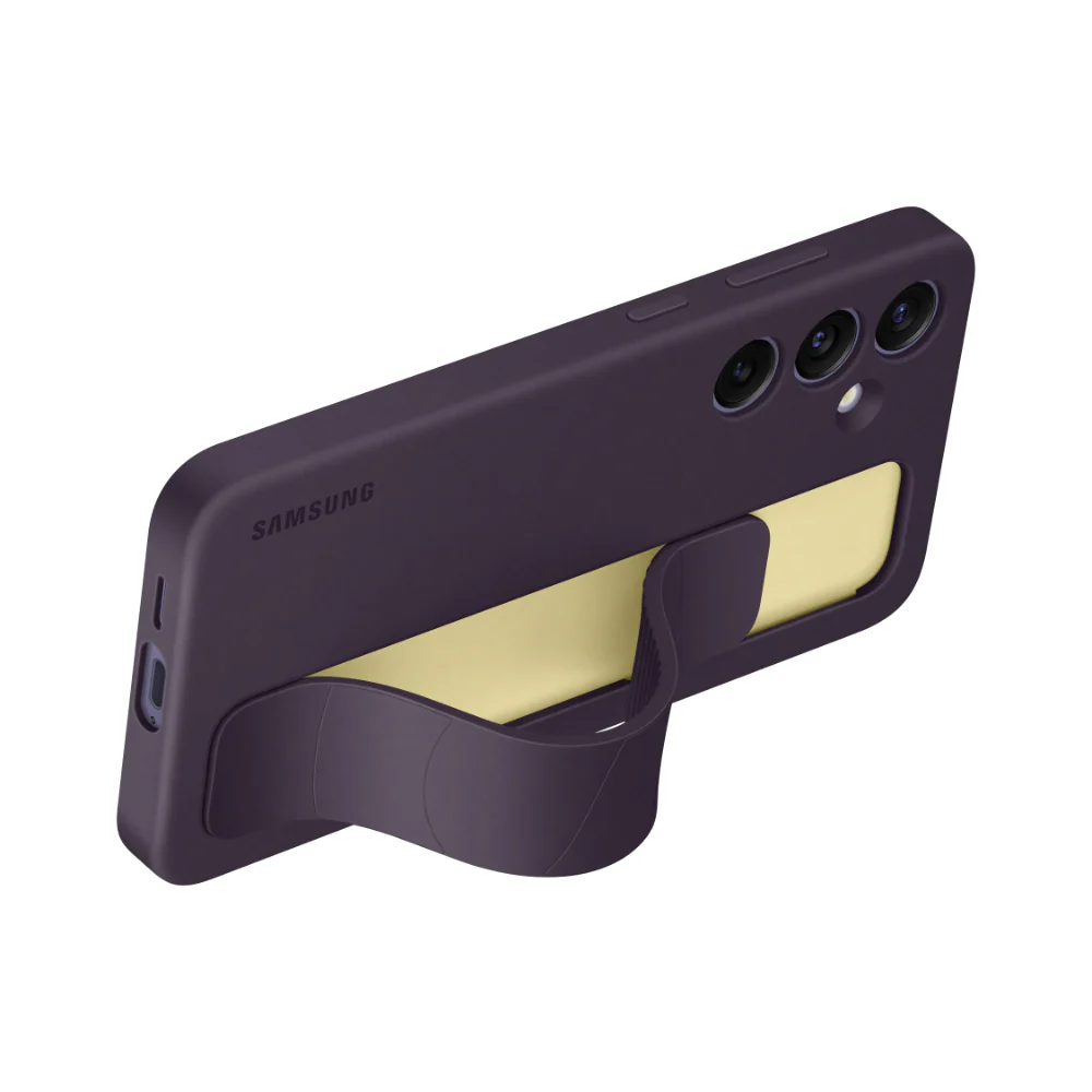 Standing Grip Case Cover for Samsung Galaxy S24 Plus Dark Violet - Image 4
