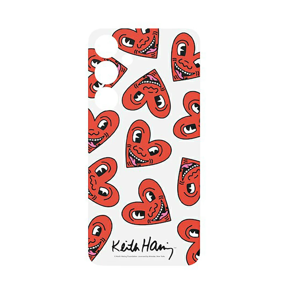 Samsung Keith Haring Heart Interactive Card for Galaxy S24+ Red