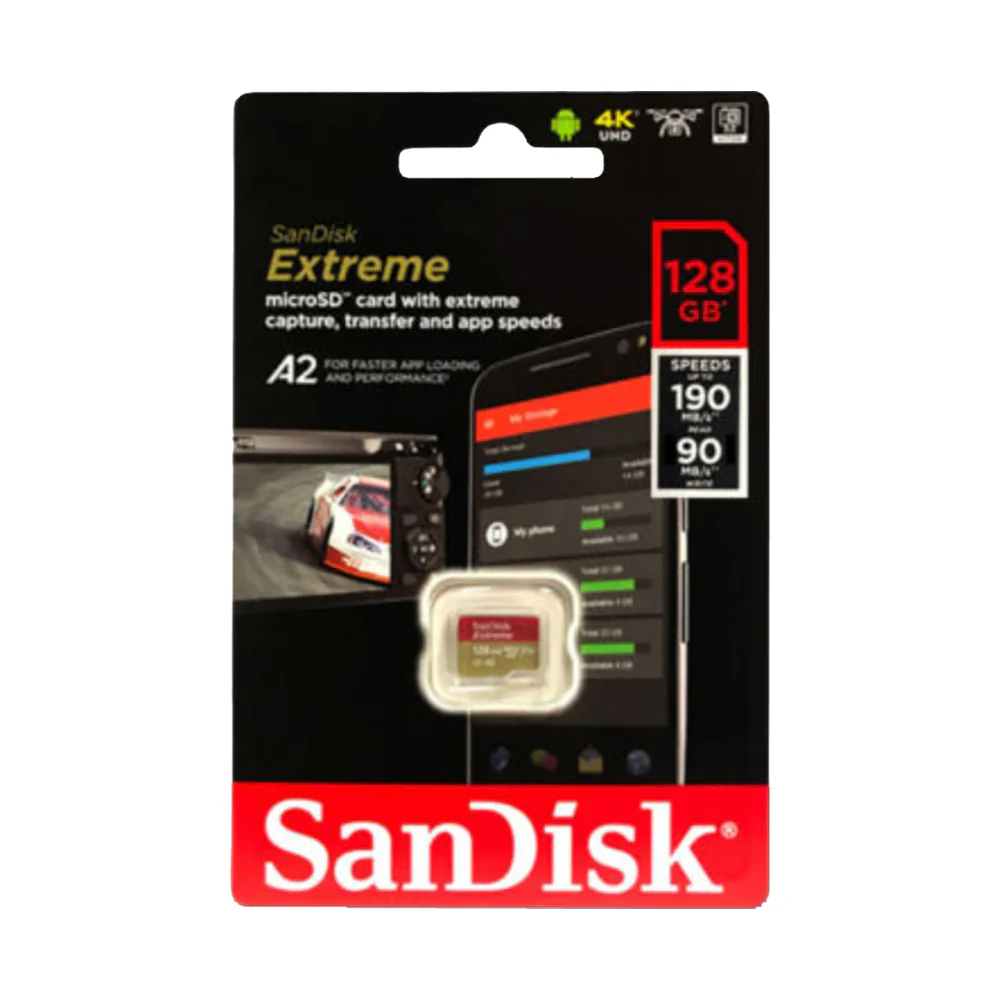Sandisk 128GB Extreme A2 V30 micro SDXC Card - Image 4