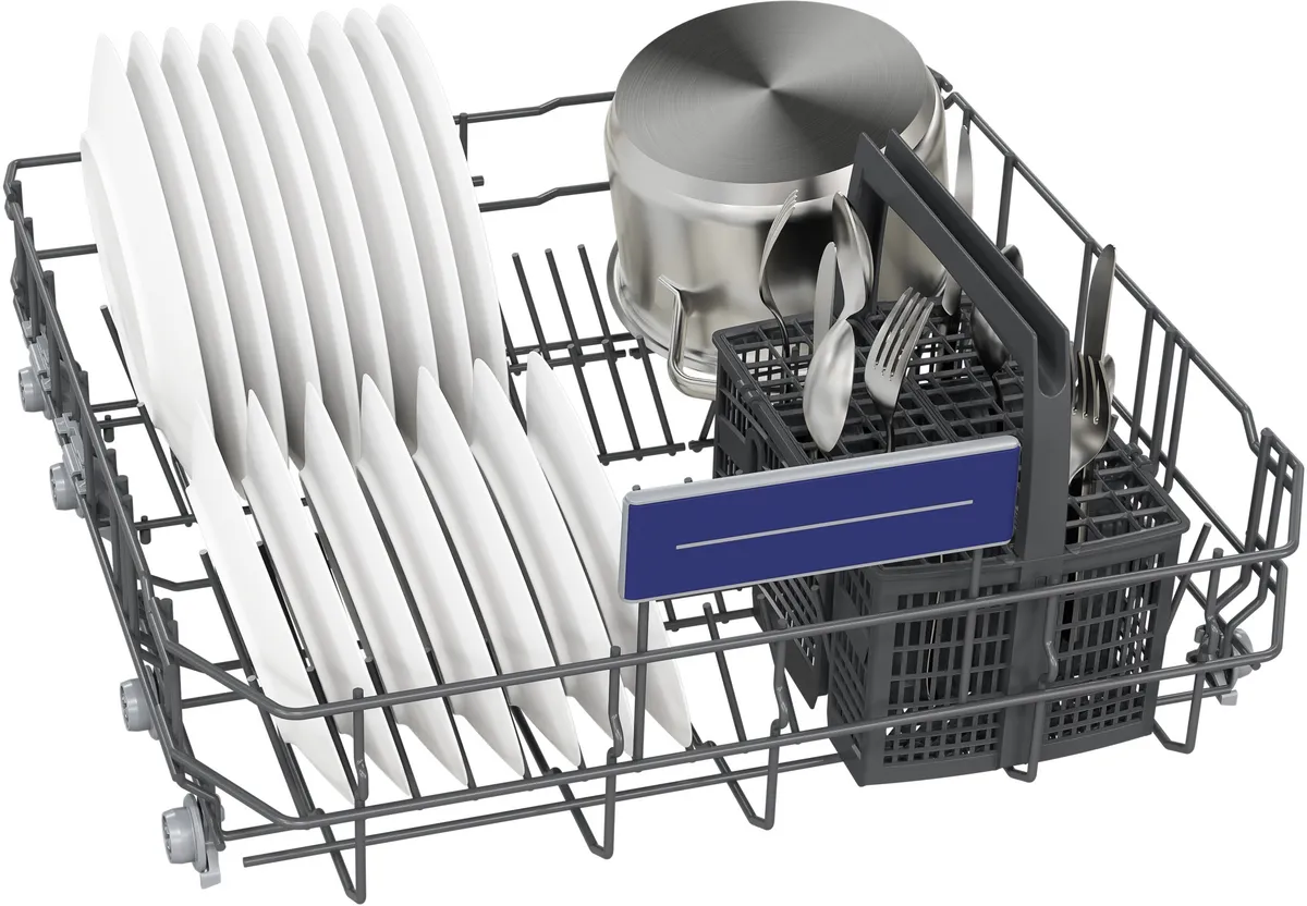 Siemens iQ300 Home Connect Dishwasher, 14 place setting, Brushed steel anti-fingerprint color SN23HI25MM - Image 7