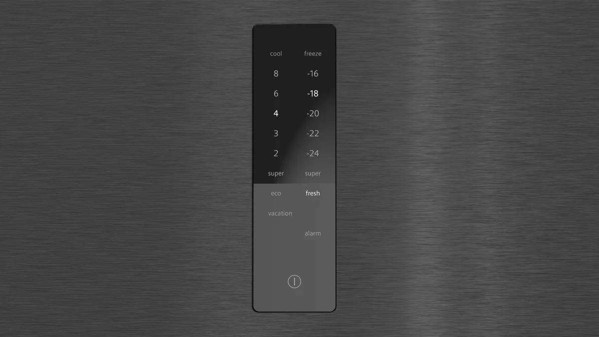 Siemens iQ500 Bottom Freezer Refrigerator, 578 L, Brushed Black, KG76NCXE0M - Image 3
