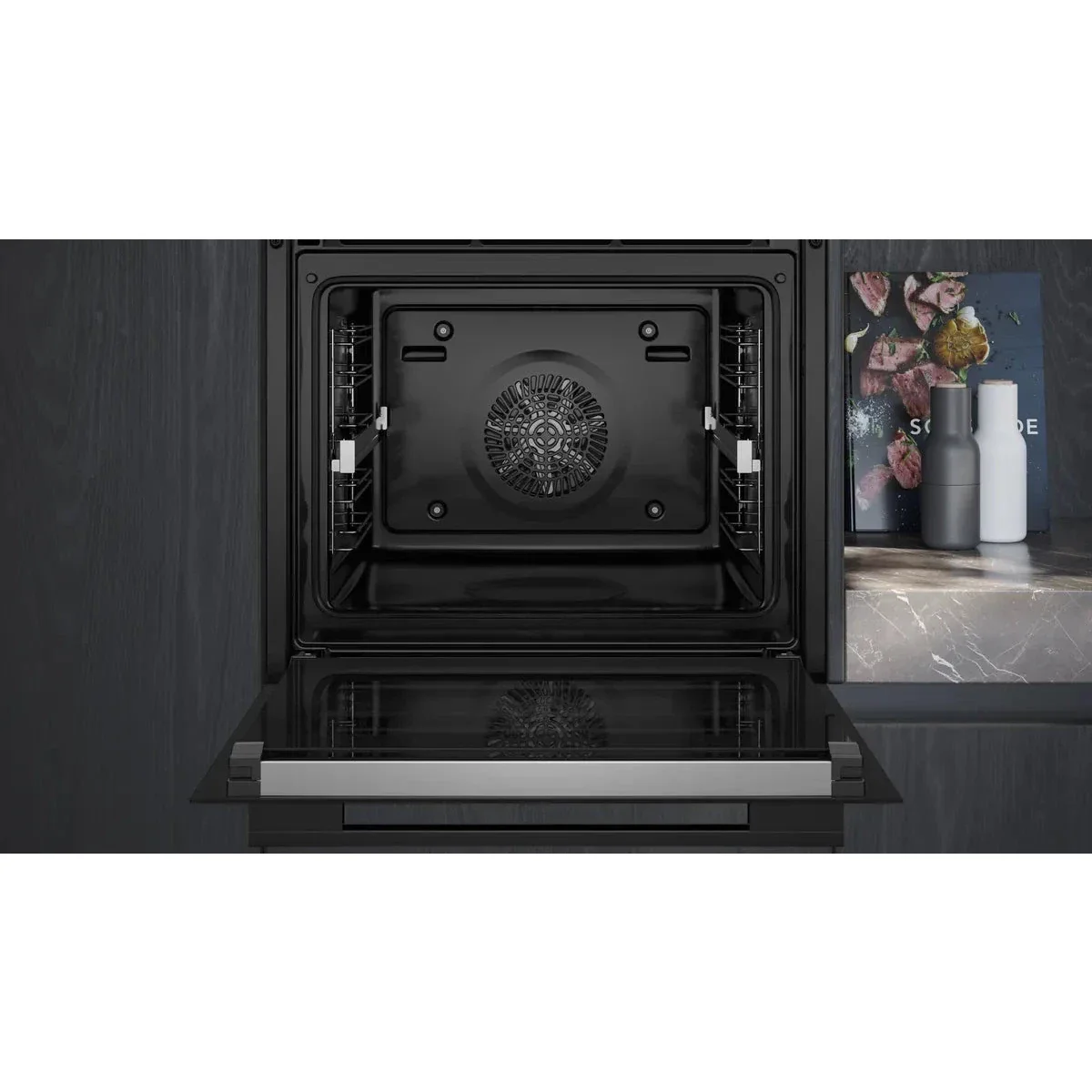Siemens iQ700 Built-in Oven 60 x 60 cm, Black, Wi-Fi, HB778GNB1M - Image 3