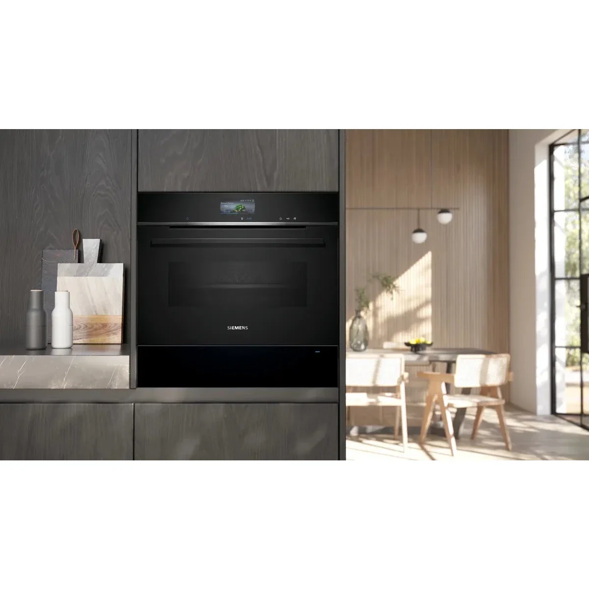 Siemens iQ700 Built-in Warming Drawer, 60cm, Wi-Fi, Black, BI710C1B1B - Image 2