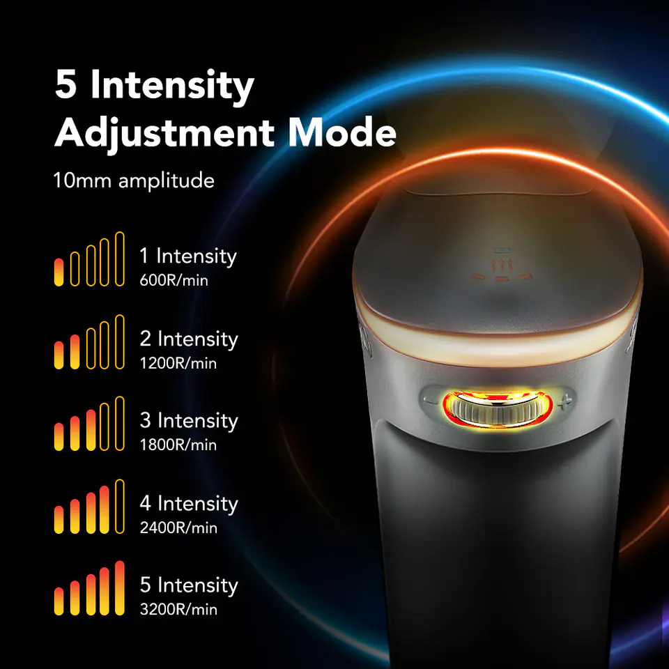 SKG F7-E Body Massager, Portable Electric Muscle Therapy Device, Deep Tissue Relaxation Massager - Image 3