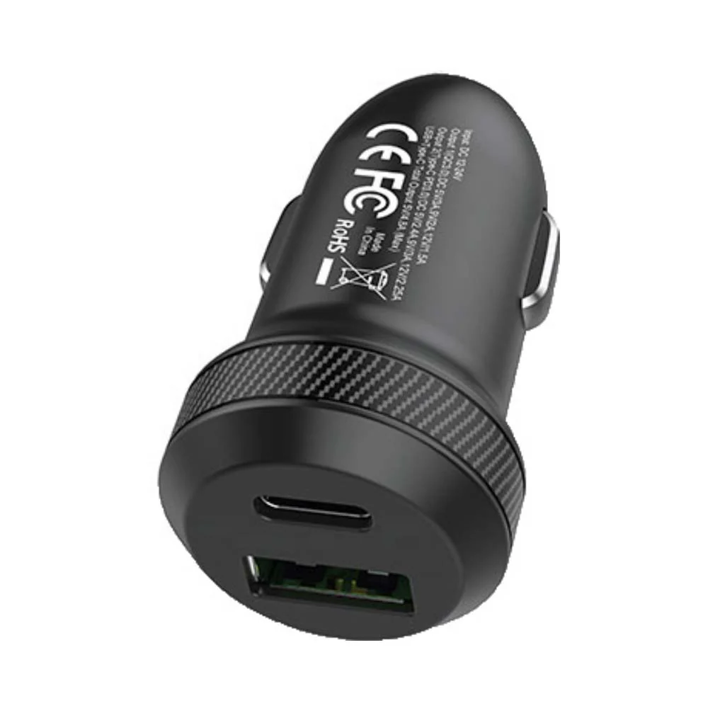 Smart 27W Car Charger Black - Image 3