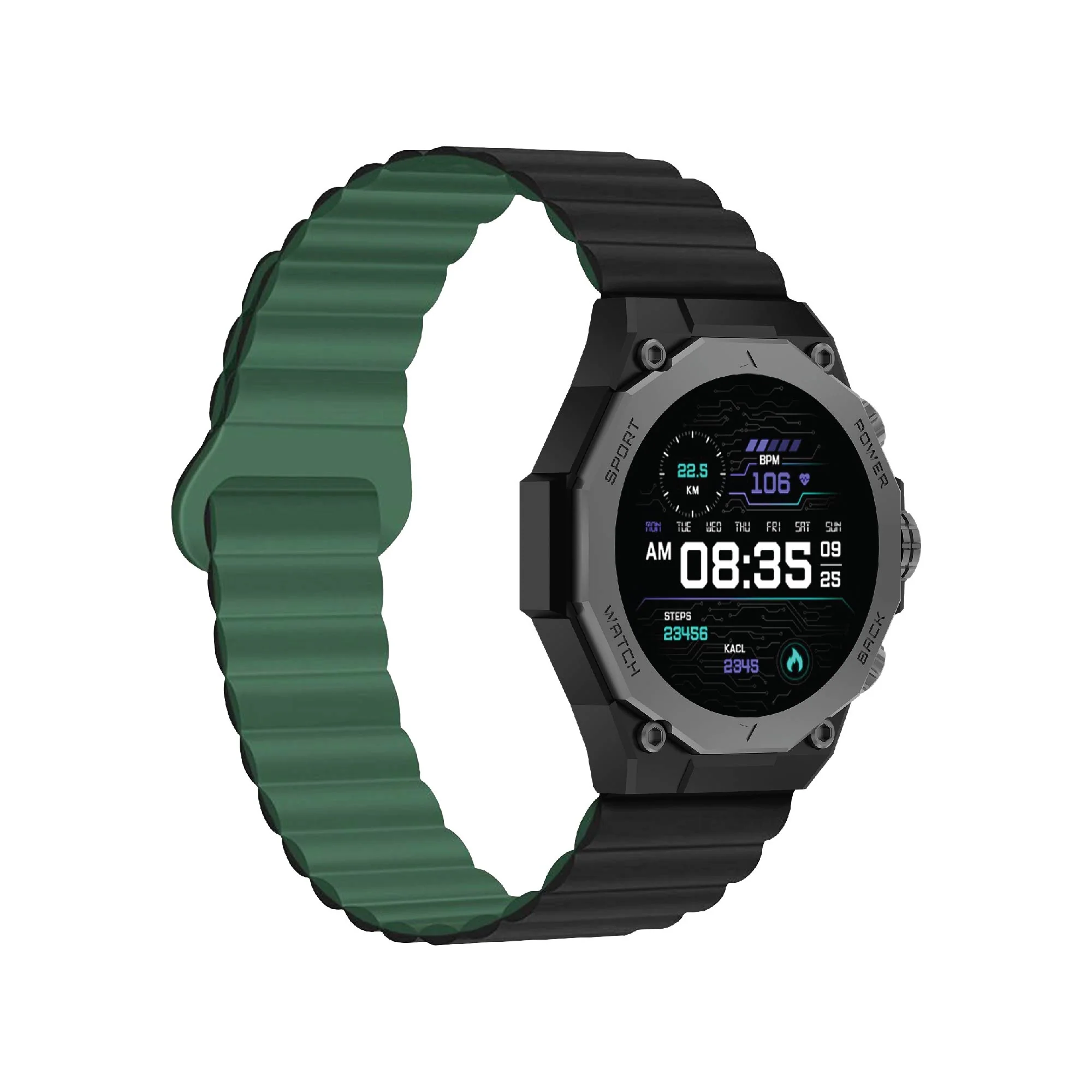 Smartix Bold Smart Watch + Smart Buds True Wireless Earbuds + USB-C to USB-C 60 W Cable - Image 2