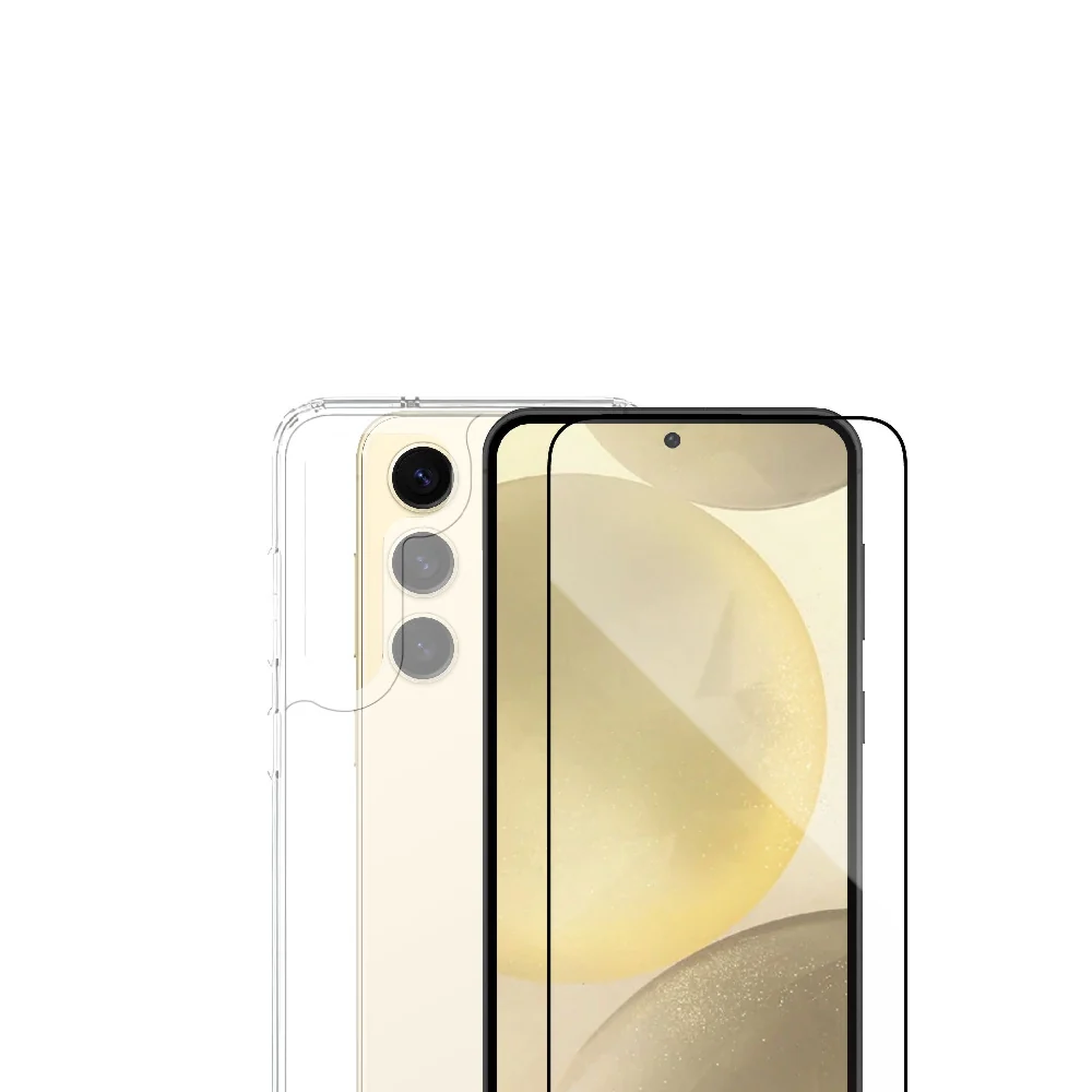 Smartix Screen Protector + Case Cover Clear for Samsung Galaxy S24 - Image 3