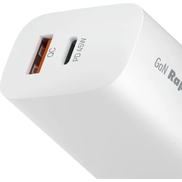 Smartix Premium Compact UK Wall Adaptor 45W GaN White - Image 3