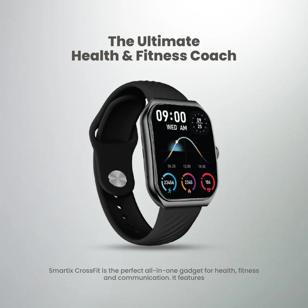 Smartix Premium CrossFit Curve Smartwatch Silver - Image 3