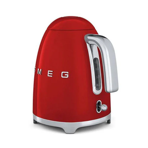 Smeg Klf03RdUK, 50'S Retro Style Kettle, 1.7 L Capacity With Water Level Indicator, 360 Swivel Base, Anti-Slip Feet, Soft Opening Lid, Stainless Steel, Red - Image 3