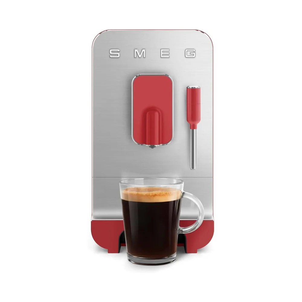 Smeg Bean to Cup Coffee Machine 1.4L Matte Red - Image 4