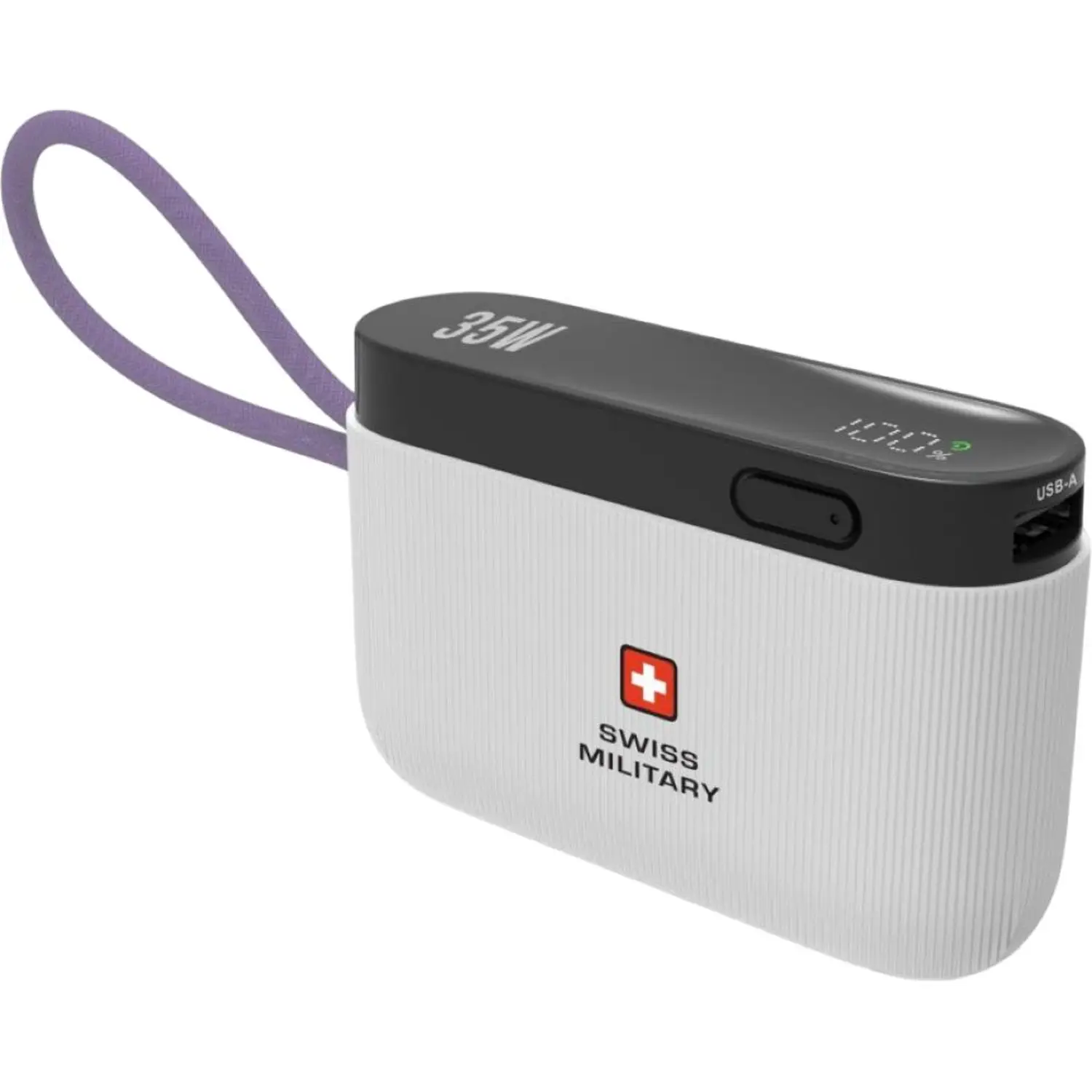 Swiss Military 10000mAh 35W Mini Power Bank – White - Image 2