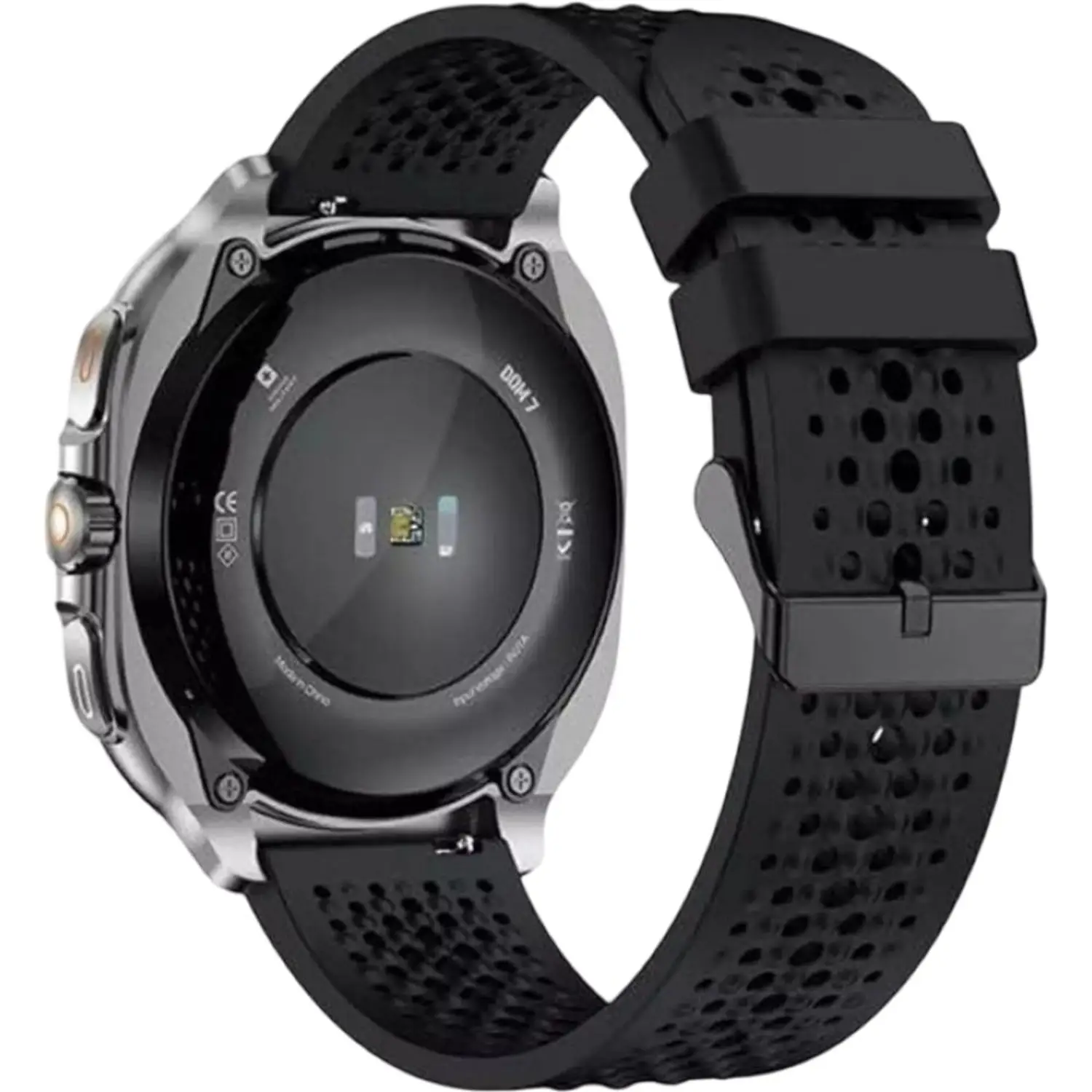 Swiss Military DOM7 Smartwatch Gun Metal Frame Bundle with Victor 6 Earbuds - Image 3