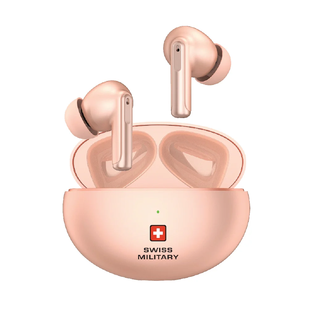 Swiss Military Victor3 Truly Wireless In-Ear Earbuds With Charging Case Pink - Image 3