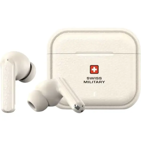 Swiss Military Victor 7 ANC True Wireless Earbuds – White - Image 2