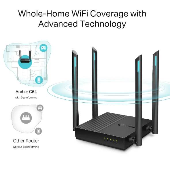 Tp-Link Archer C64 C1200 Mu-Mimo Router - Image 2